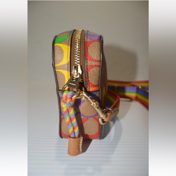Coach Rainbow Mini Camera Crossbody Bag - Picture 2 of 8